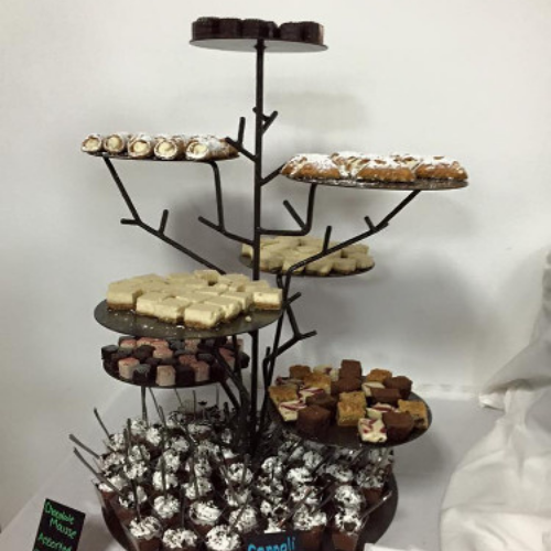 Party tray full of desserts