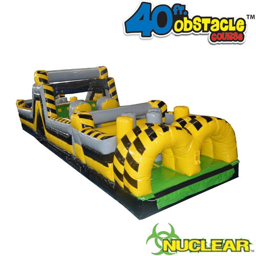 40' Nuclear Obstacle Course Inflatable Bounce House