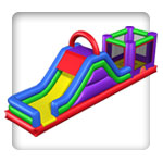 Wacky 3 in 1 Combo Inflatable Bounce House