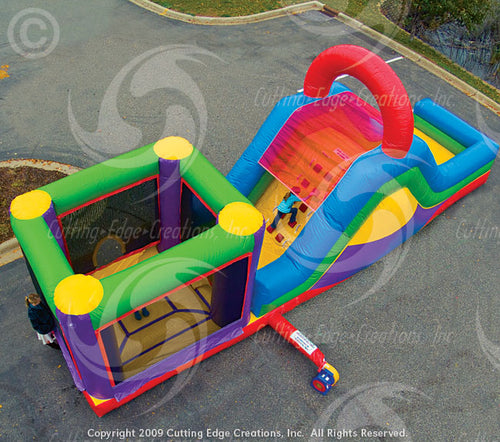 Wacky 3 in 1 Combo Inflatable Bounce House