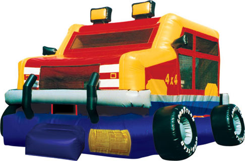 Monster Wheel Inflatable Bounce House