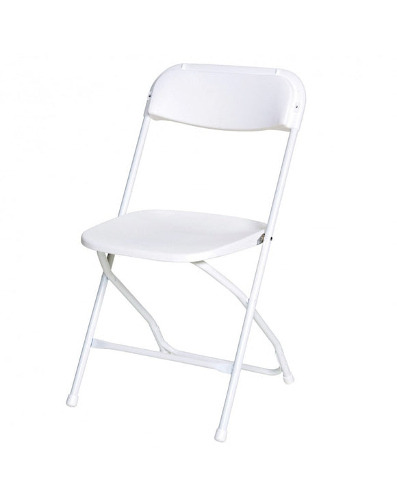 White Plastic Folding Chair