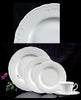 Plate, Dinner, White Scuplted Original