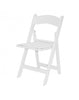 White Resin Folding Chair