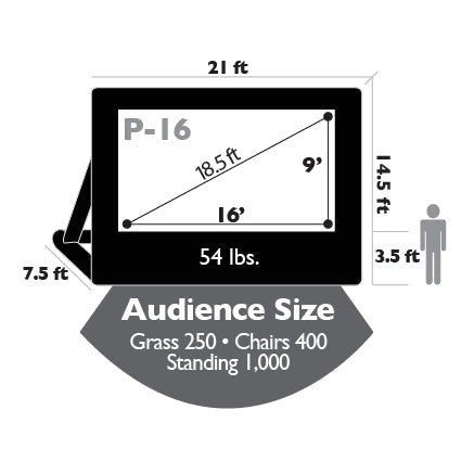 Inflatable Movie Screen 16'x9'