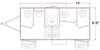Restroom, 4 stall luxury trailer