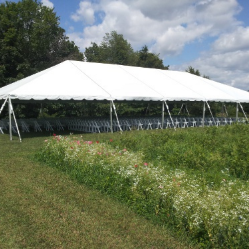 Outdoor tent set up