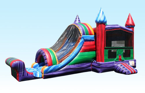 Castle Combo Marble Inflatable Bounce House