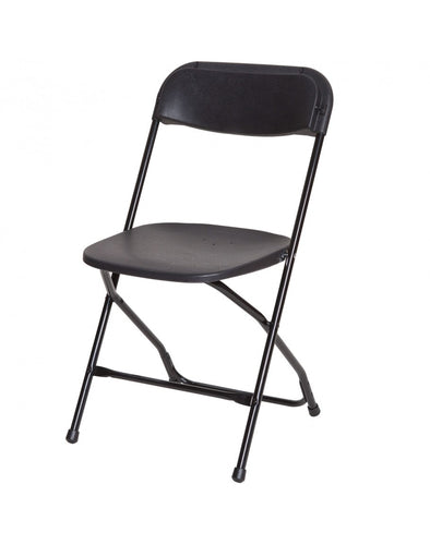 Black Plastic Folding Chair