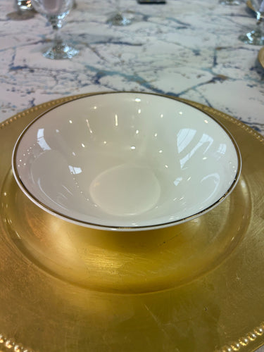 Plate, Soup bowl, gold rimmed